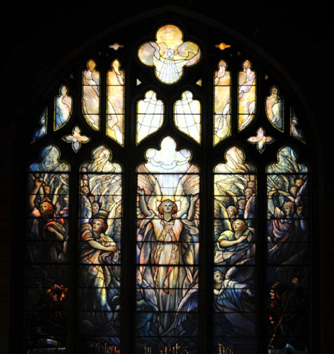 Houghton Memorial - Houghton  Chapel, Wellesley College       Designer: Tiffany Studios